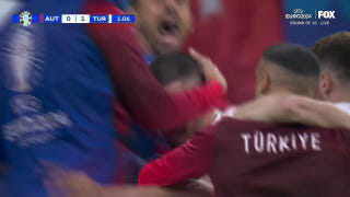 Merih Demiral's goal in the first minute gives Türkiye a 1-0 lead over Austria | UEFA Euro 2024 - Fox News