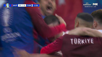 Merih Demiral's goal in the first minute gives Türkiye a 1-0 lead over Austria | UEFA Euro 2024