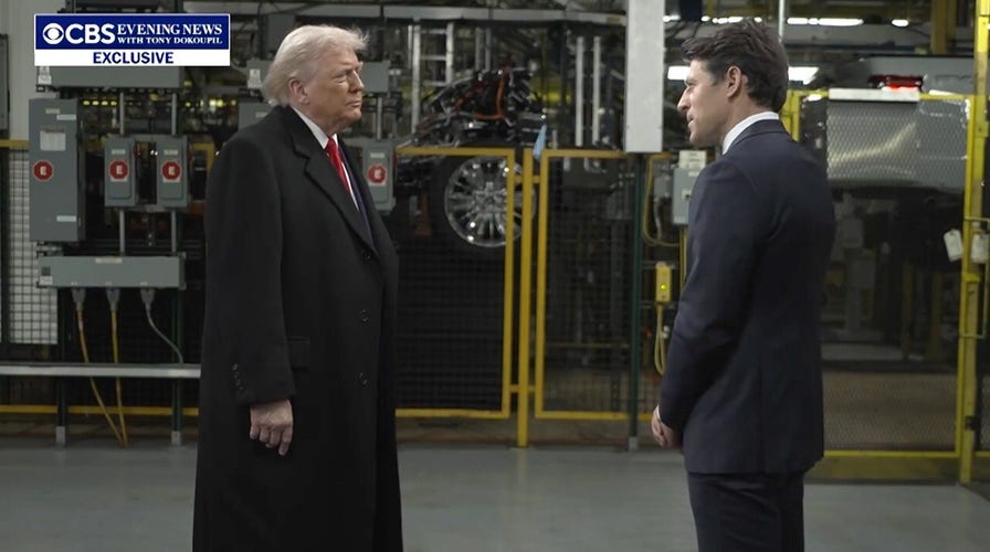 Trump teases CBS anchor Tony Dokoupil, says helium  'wouldn't person  this job' without him