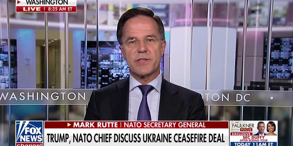 Trump is 'totally committed to NATO' amid push to bolster defense, secretary general says