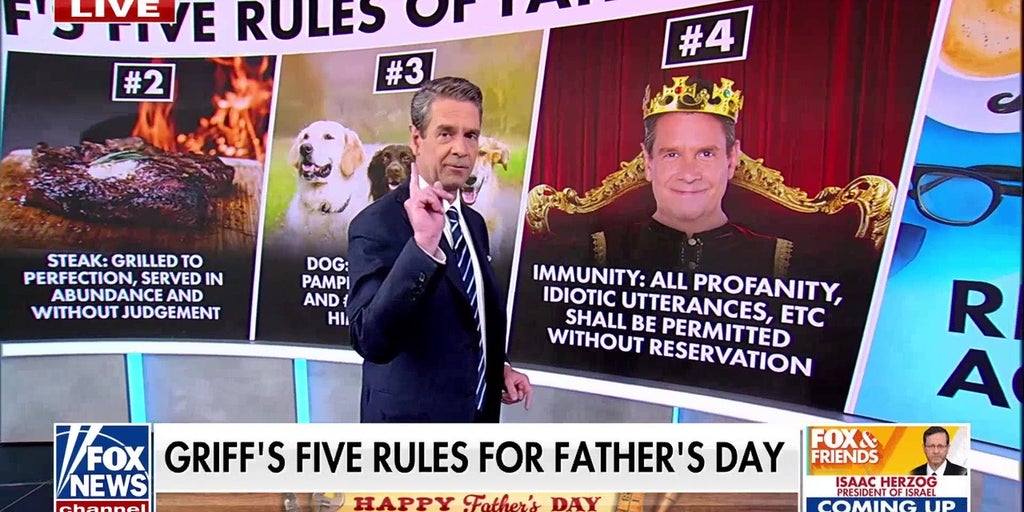 Griff Jenkins shares his five hilarious rules for Father's Day