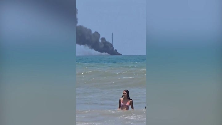 Boat catches fire off coast of Cape Canaveral, Florida; 4 rescued