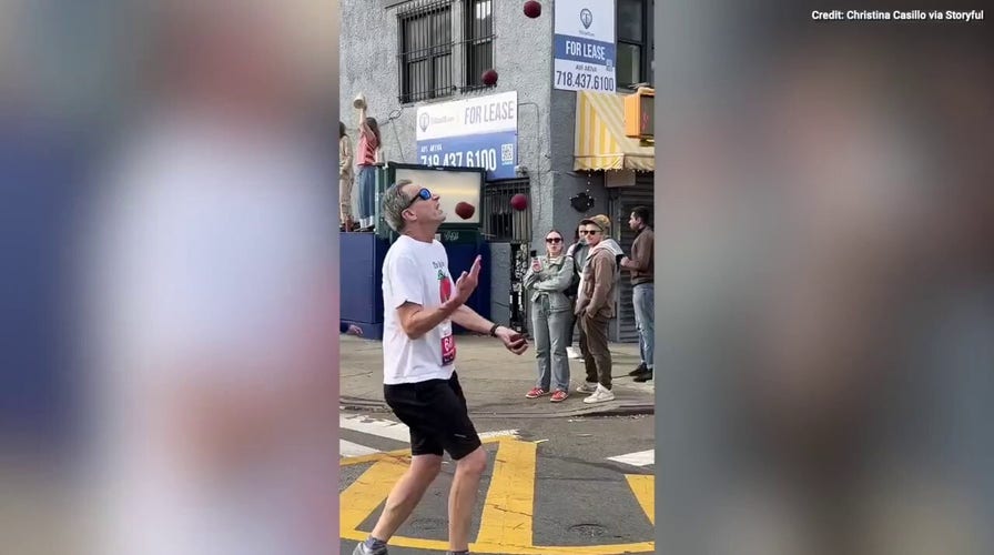 Joggler runs NYC Marathon - see the fun video!