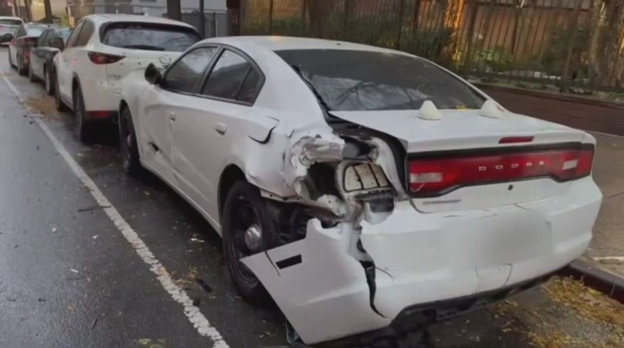 Escaped horse damages parked car in Manhattan