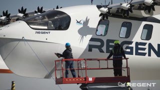 Regent's seaglider conducts sea trials in the Narragansett Bay