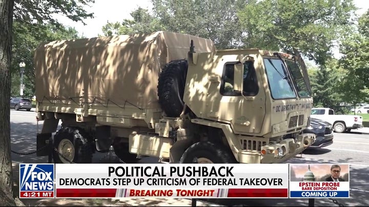 Washington, DC sees larger military presence as efforts are underway to make the city safer