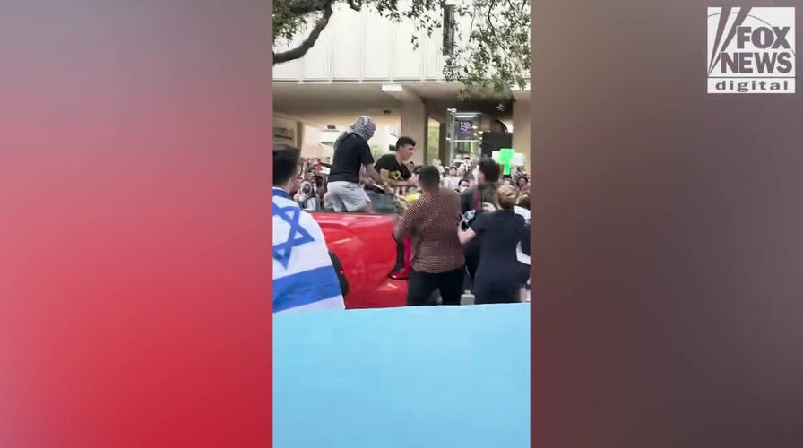 Student assaulted after trying to stop person from burning Israeli flag