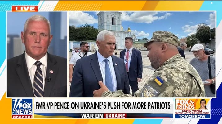 Pence suggests South Korea could help Ukraine by providing air defense interceptors