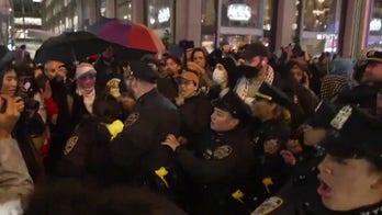 Pro-Palestinian protesters clash with NYPD outside ritzy Biden fundraiser