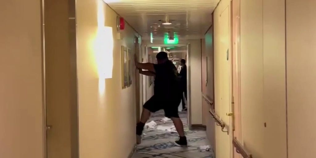 Unruly Royal Caribbean passenger caught on camera prior to death