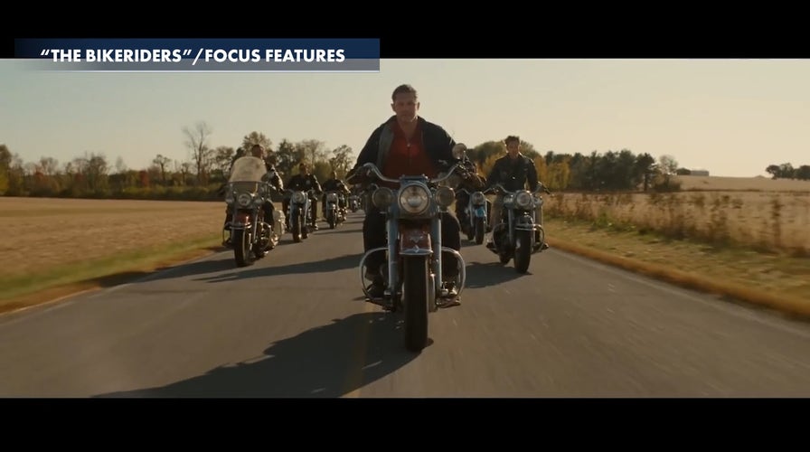 "The Bikeriders" movie FOX ride-along & stars chat motorcycle skills