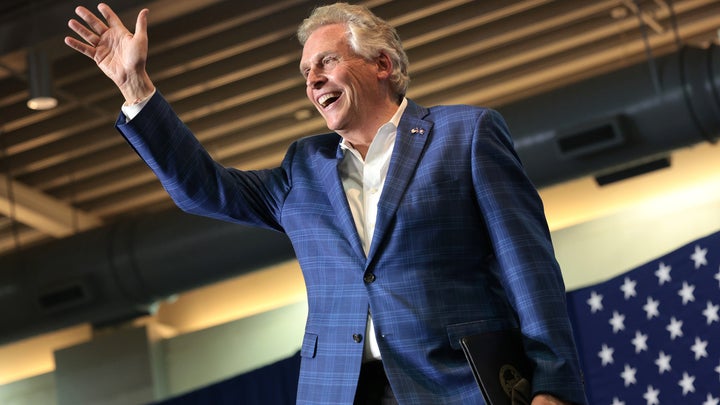 McAuliffe holds a canvassing event with Representative Jennifer Wexton