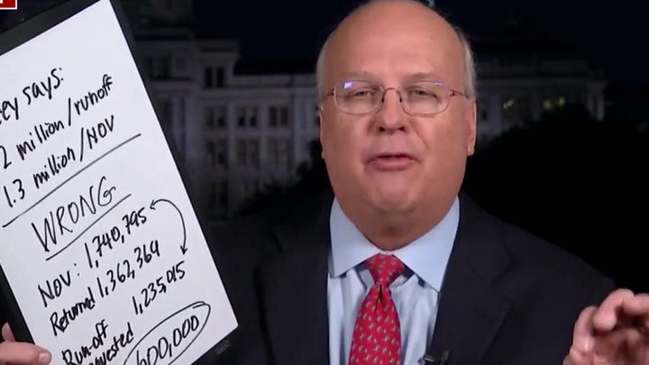 Karl Rove 'mystified' by Stacey Abrams' Georgia mail-in ballot count