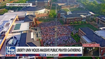 Liberty University holds public prayer gathering amid anti-Israel protests