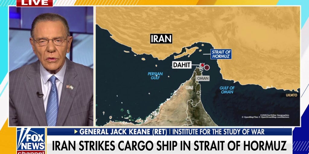 Gen Keane warns Iran believes it achieved 'geopolitical advantage' after cargo ship strike
