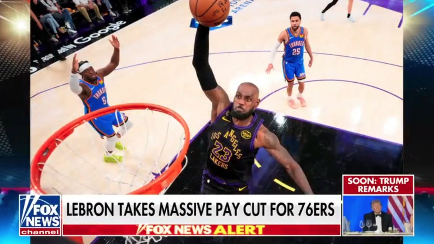 LeBron James stuns NBA with 76ers move, sizable pay cut