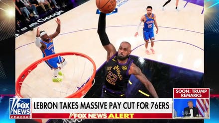 LeBron James stuns NBA with 76ers move, sizable pay cut