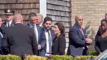 Gov. Hochul confronted at NYPD officer's services as Letitia James reportedly sought invite