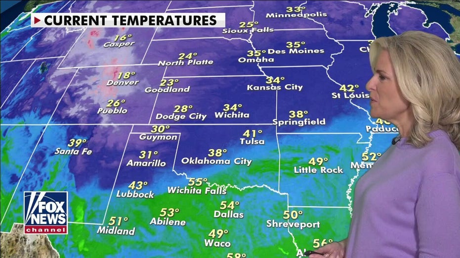 National weather forecast: Strong cold front slices through central US