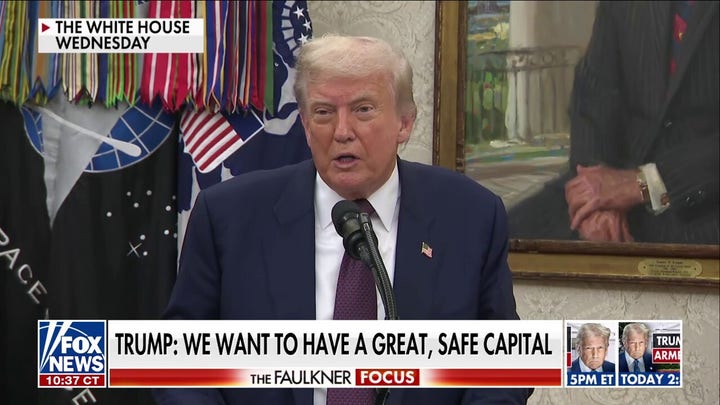 Trump launches new initiative combatting violent crime in DC
