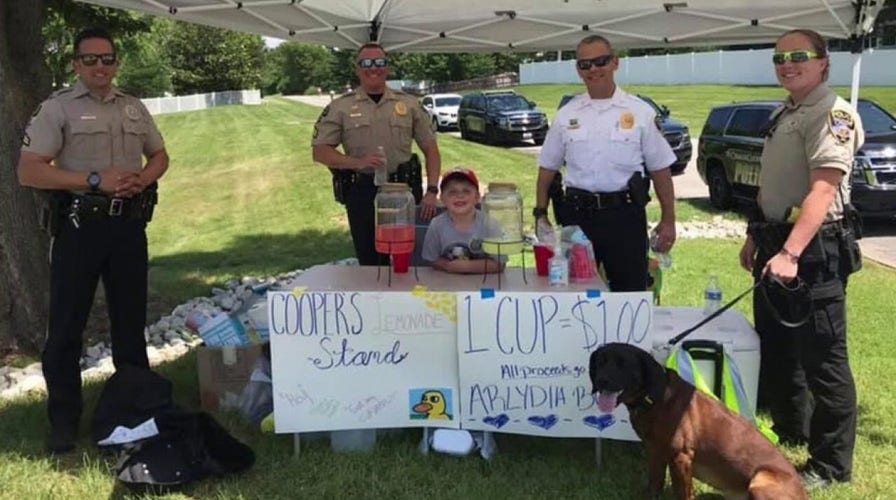 5-year-old raises money for injured firefighter