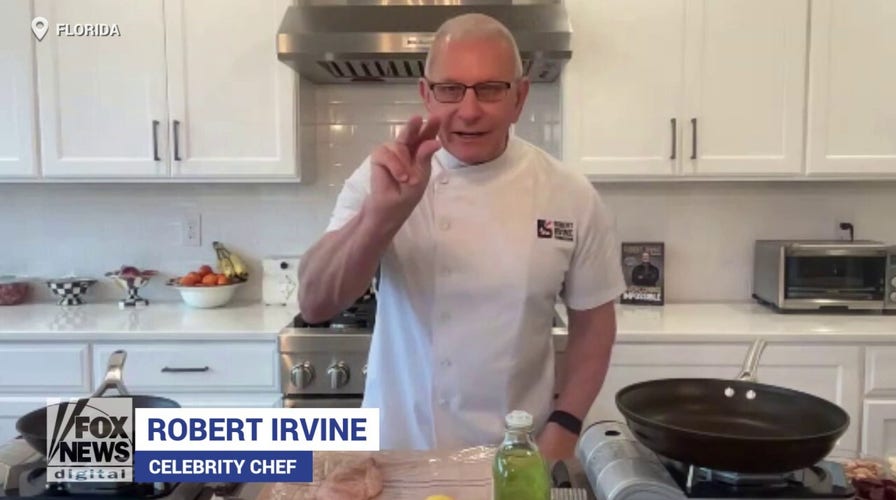 Celebrity chef Robert Irvine makes chicken paillard meal in minutes