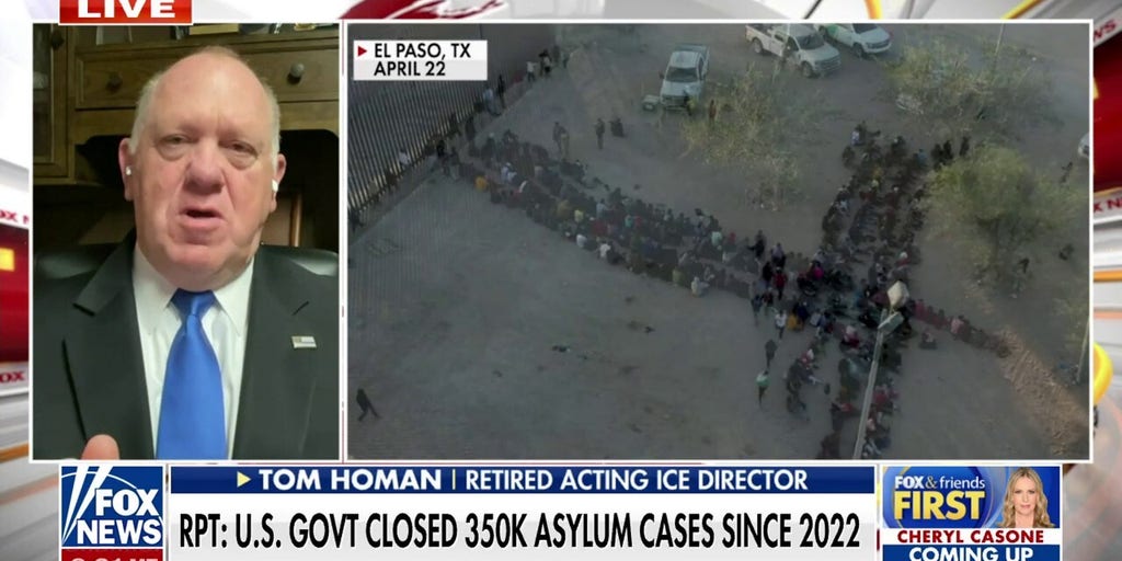 'They find a way to do more damage': Tom Homan slams Biden admin over 350K asylum application dismissals
