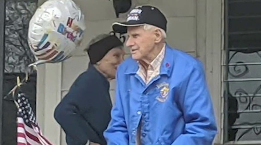 Community comes together to celebrate WWII veteran's 100th birthday