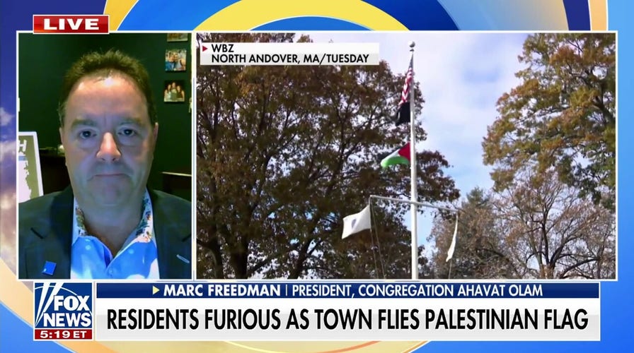 Town flying Palestinian flag on public flagpole sparks outrage