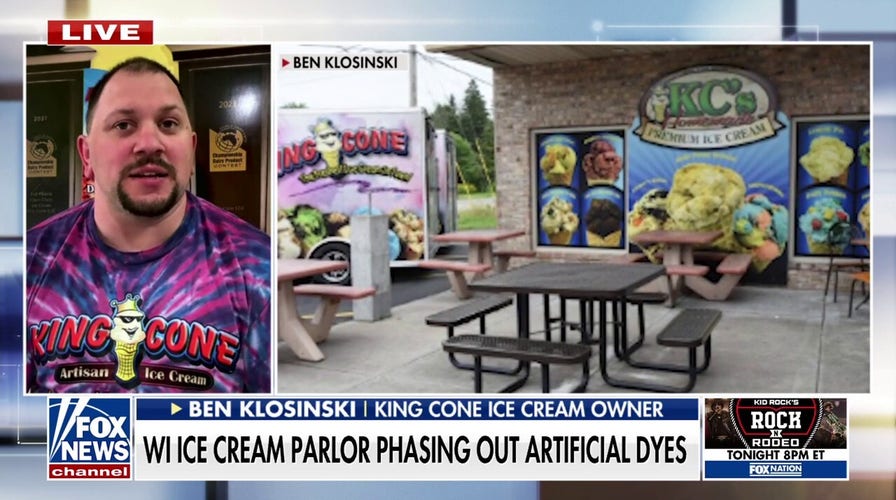 King Cone Ice Cream owner reveals why the company decided to phase out artificial dyes
