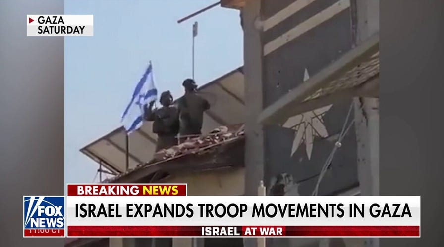 IDF seen raising Israeli flag inside Gaza