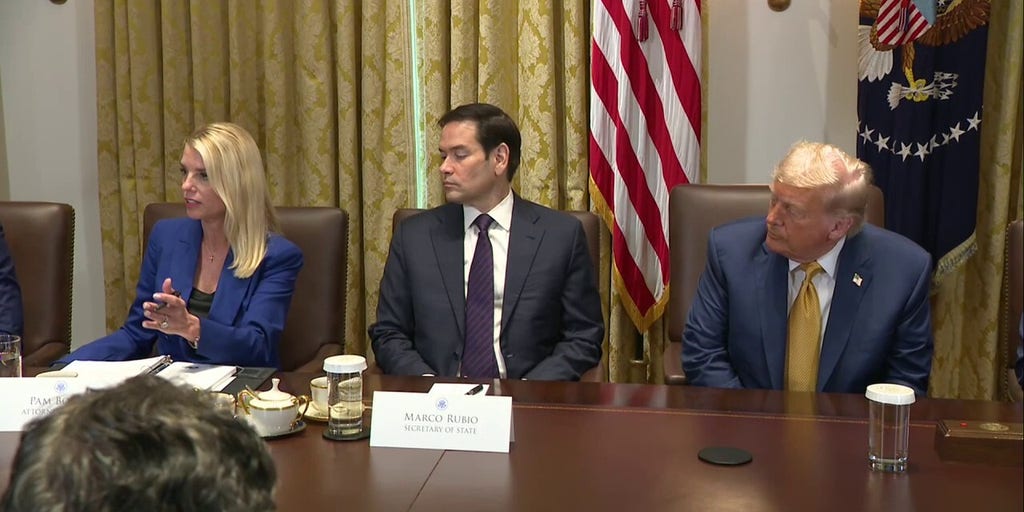 Trump slams question about 'creep' Epstein during high-stakes Cabinet meeting.