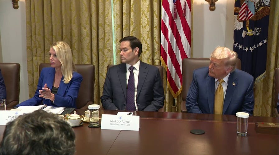 Trump slams question about 'creep' Epstein during high-stakes Cabinet meeting.