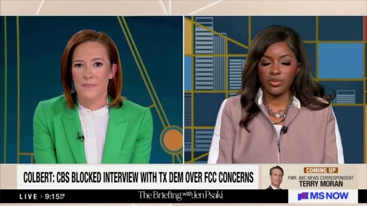 Crockett says Paramount called her and said CBS could move forward with Colbert, Talarico if she was offered equal time