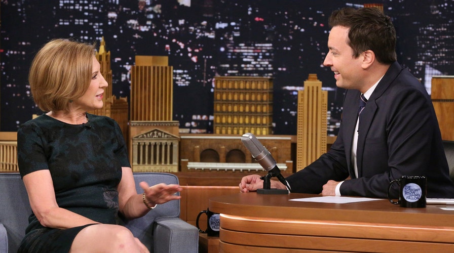 Carly Fiorina surges in polls; appears on 'The Tonight Show'