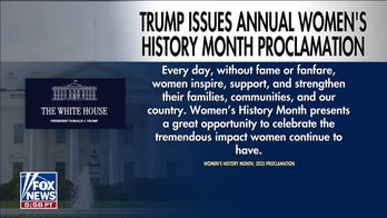 White House releases statement honoring Women’s History Month