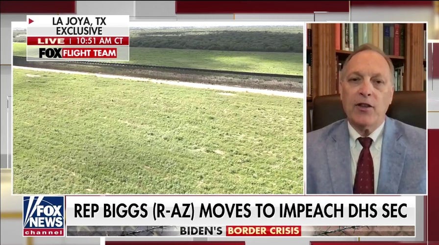 Andy Biggs says Biden border policies violating the law, calls for Mayorkas’ impeachment