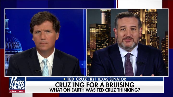 Tucker grills Ted Cruz for calling Jan 6. 'violent terrorist attack'