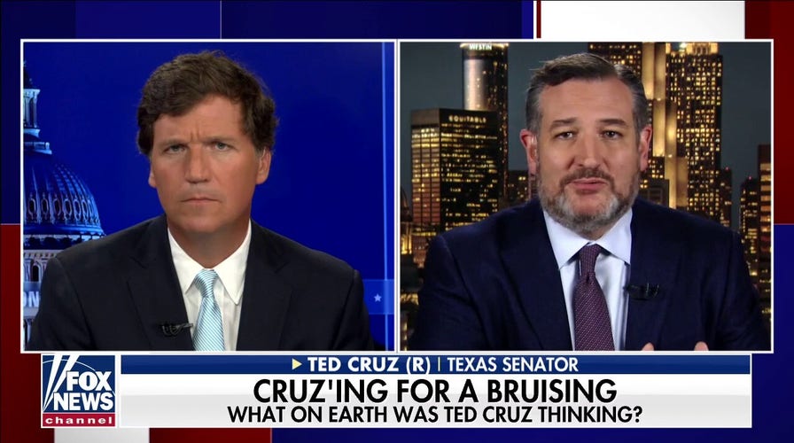 Tucker grills Ted Cruz for calling Jan 6. 'violent terrorist attack'