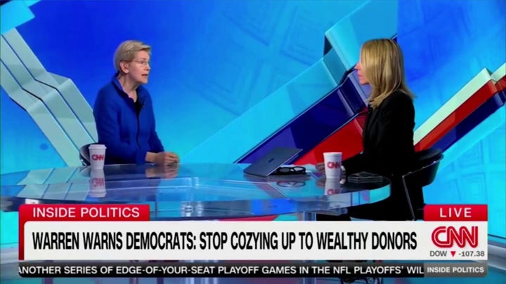 Warren calls on Democrats to reject billionaire donors, says money isn't 'worth it'