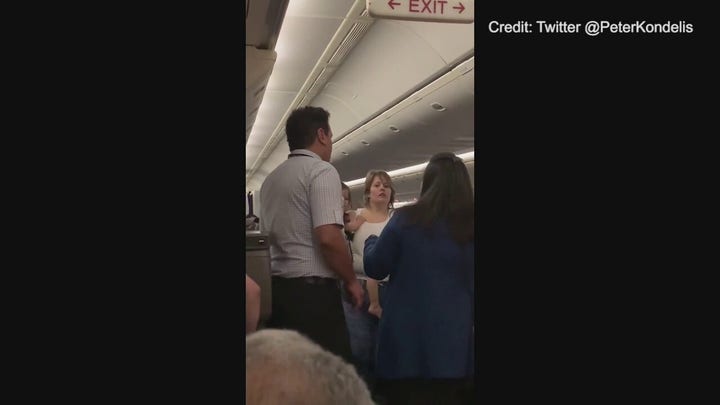 United Airlines flight attendant is taken to hospital following incident with 'disruptive customer'