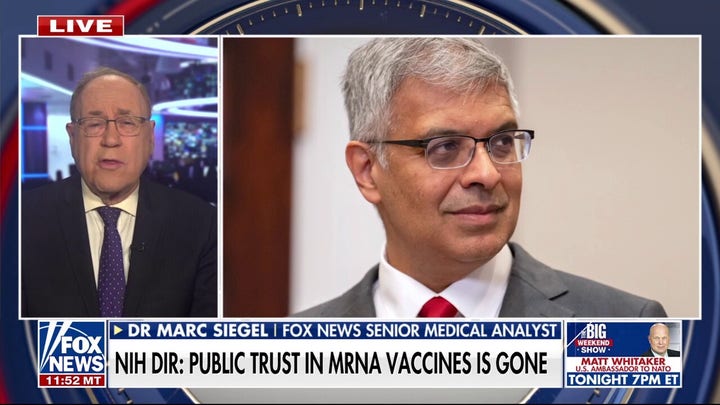 Public trust in mRna vaccines is gone, NIH director claims