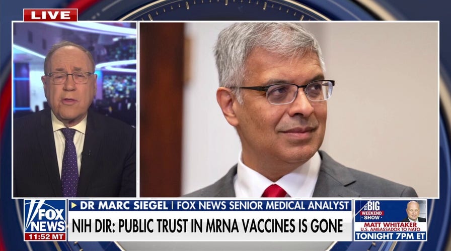 Public trust in mRna vaccines is gone, NIH director claims