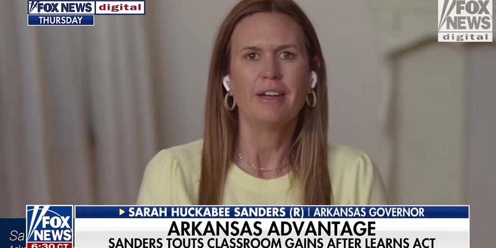 Arkansas Gov Sanders touts classroom gains after LEARNS Act implementation