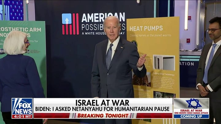 Biden: I asked Netanyahu for a humanitarian pause