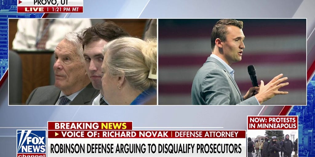 Accused Charlie Kirk assassin Tyler Robinson's defense team moves to have prosecutor's office disqualified from the case