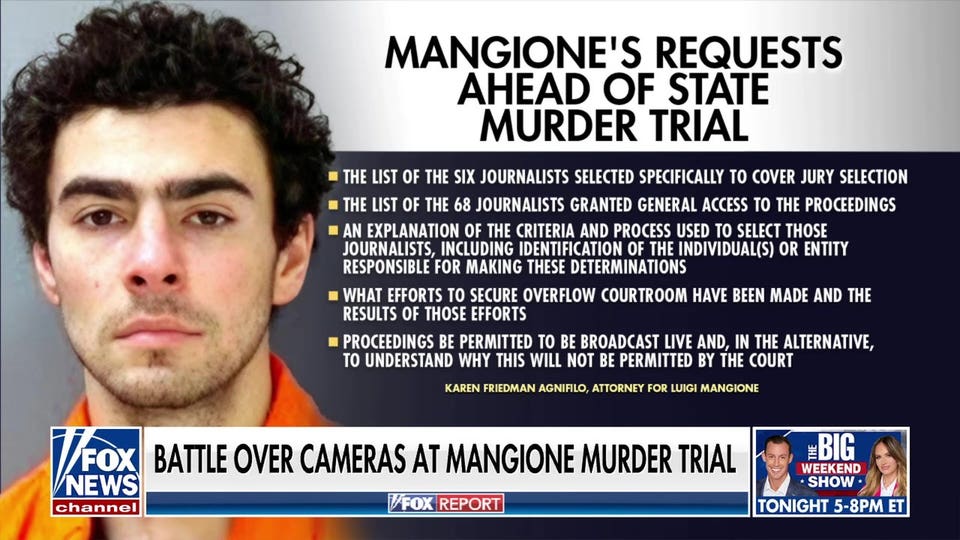 Mangione lawyers push for more media access in murder trial