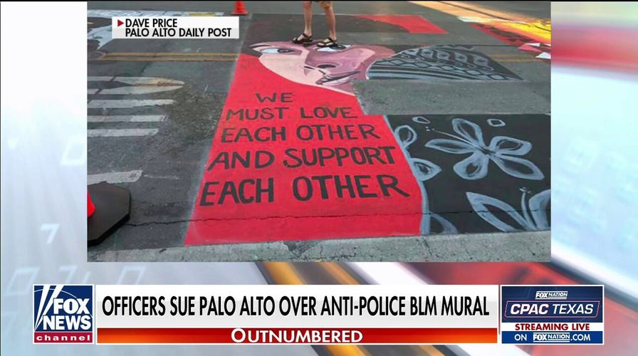 Police officers suing city of Palo Alto, CA over anti-police BLM mural