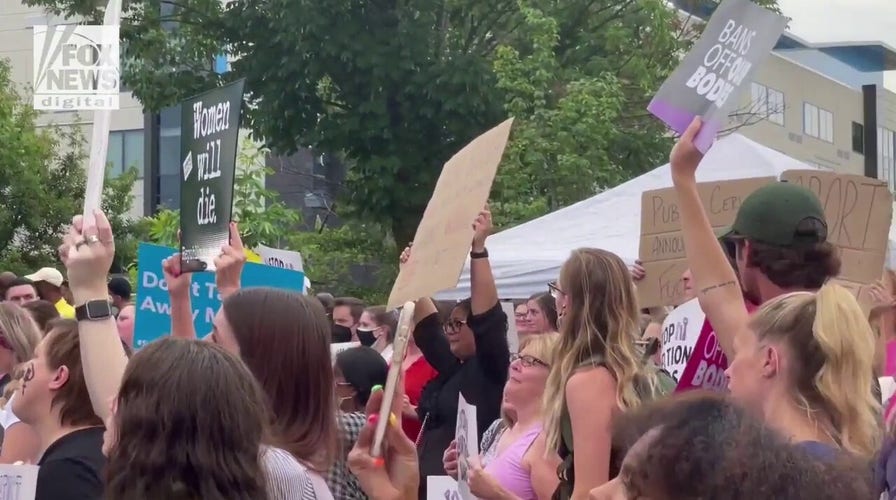 Cori Bush speaks at pro-choice rally where protesters call abortion 'act of love,' demand no restrictions