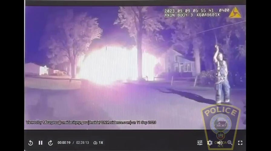 Teen slams stolen car into home, causing massive explosion